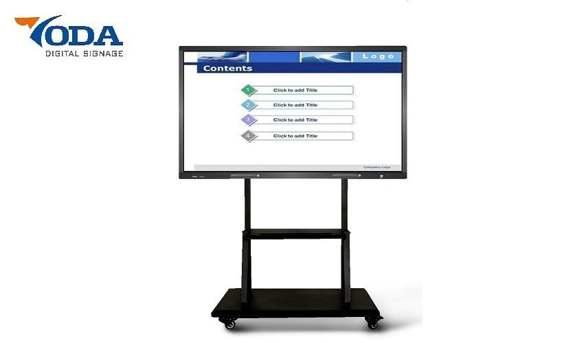 Bezel 350cd/m2 TFT LCD Interactive Touch Screen