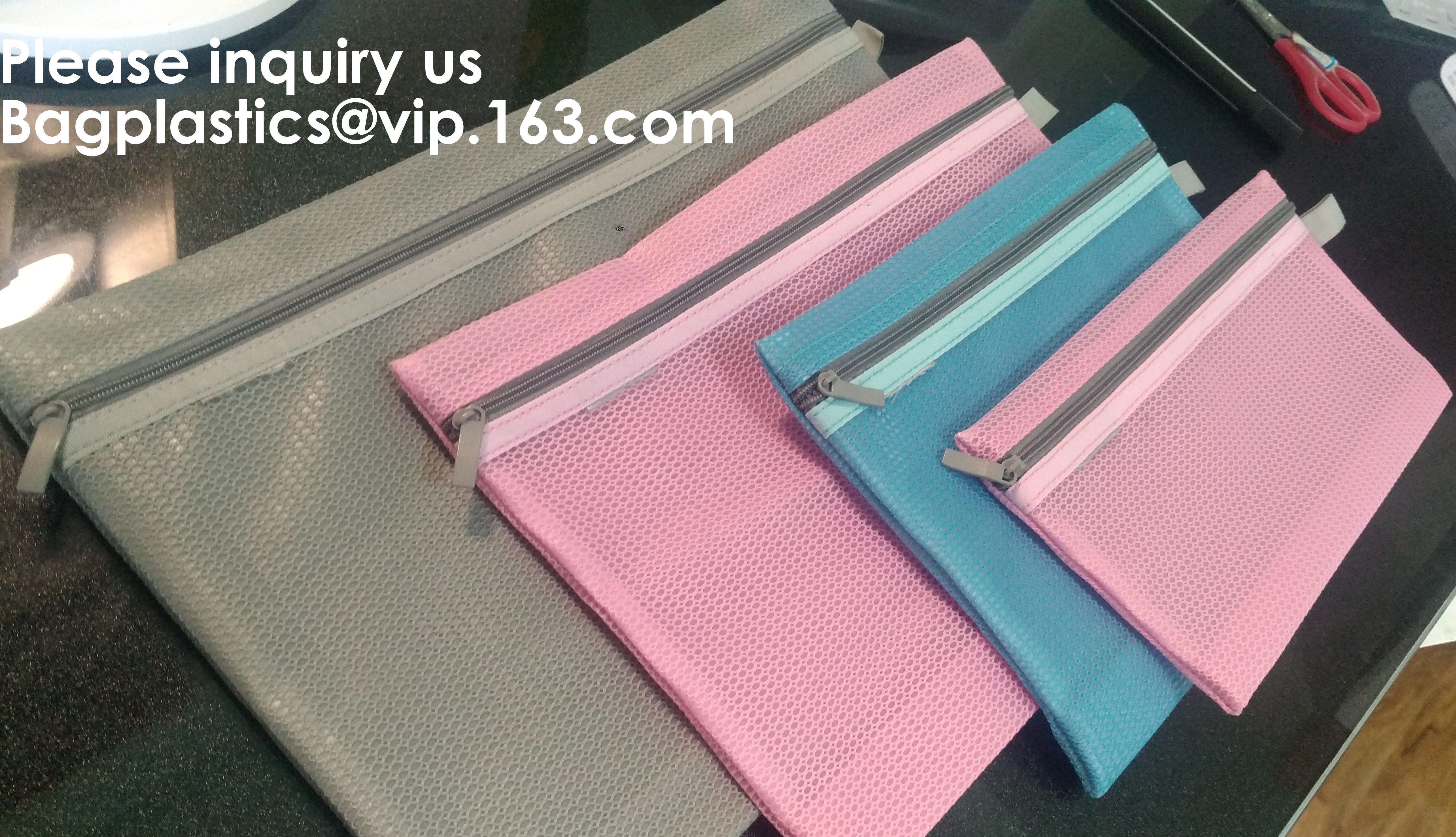 Resealable Clear Reclosable Stand Up Pouches Plastic Seal Zip Lock Bags Poly Bag,gridding document zip bag with metal ho