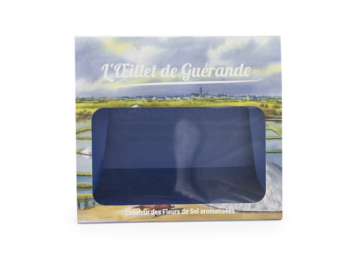 White Sustainable Kraft Personalised Paper Bags With Transparency Window