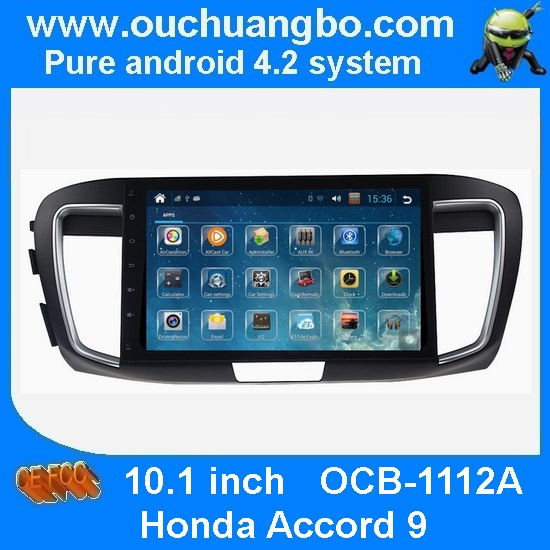 Ouchuangbo Honda Accord 9 android 4.2 multimedia kit with bluetooth gps navigation ipod usb mp3 player