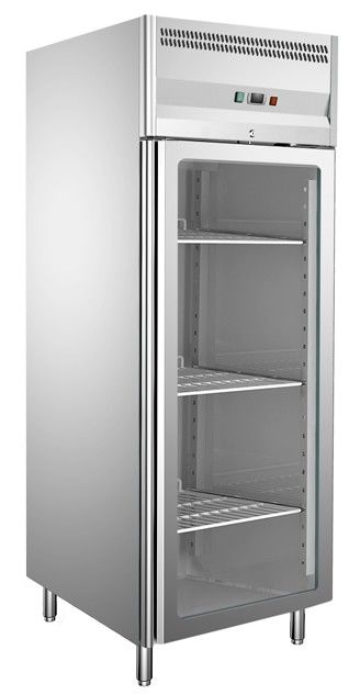 CE Approved Glass Door Reach-In Upright Chiller Imported Embraco Compressor Commercial Refrigerator Freezer