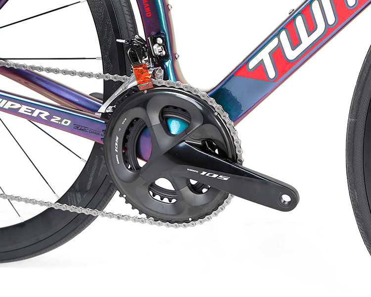 Long Lasting Carbon Fiber Touring Bike Holographic Colour Frame For Adults