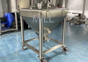 Buy cheap Stainless Steel Vacuum Cubic IBC Powder Tote Tank / IBC Tank Container For Conveyor product
