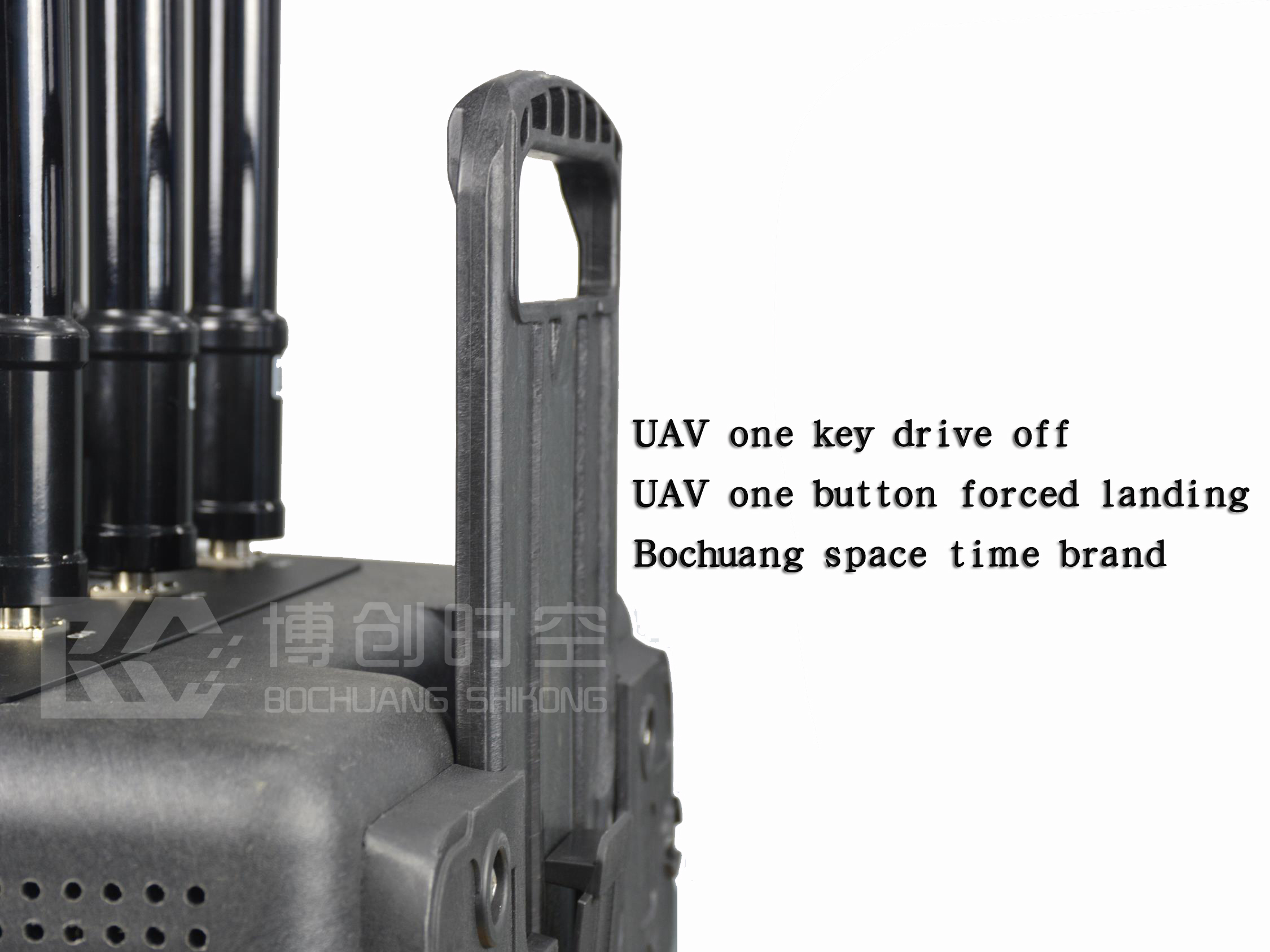 Pull rod trunk high power RF GSM 3G UAV jammer 1500m drive off forced landing UAV jammer