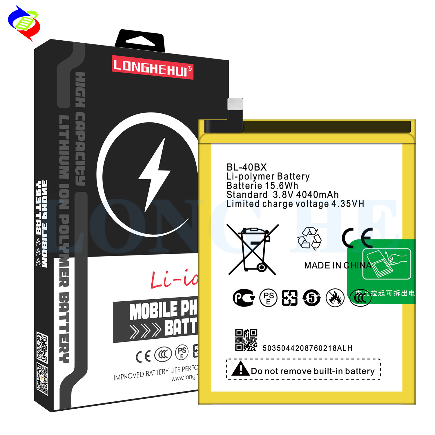 BL-40BX Battery Replacement for Infinix Note 2 X600 3.8V 4040mAh Superior Performance