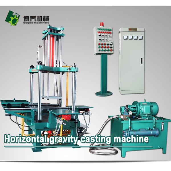 Aluminum Alloy Horizontal Gravity Die Casting Machine For Motorcycle Cylinder Head Production