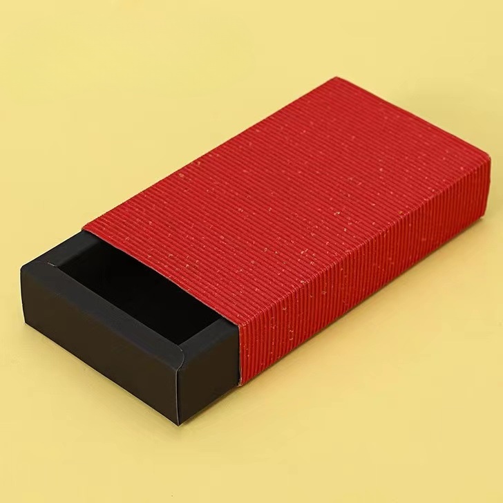 Eco-Friendly Square Kraft Paper Packaging Drawer Sliding Gift Box for Branding Needs