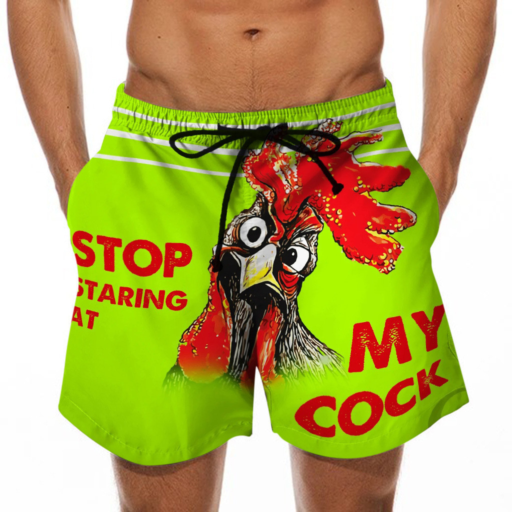 Summer Vacation Holiday Men'S Custom Swim Shorts Anti Shrink