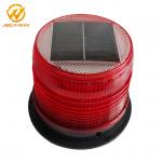 Solar PC Red Rotating Flashing Beacon Light Diameter 18*14cm Hot Compression