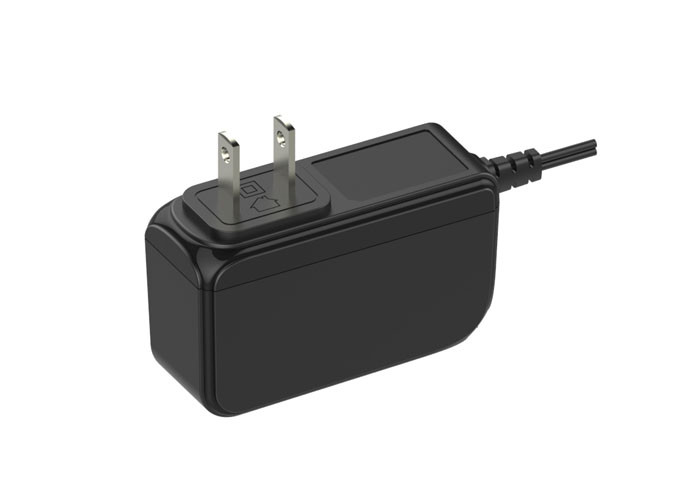 White / Black Wall Mount Power Adapter With Universal Plug , 24V 0.5A / 12V 1.5A