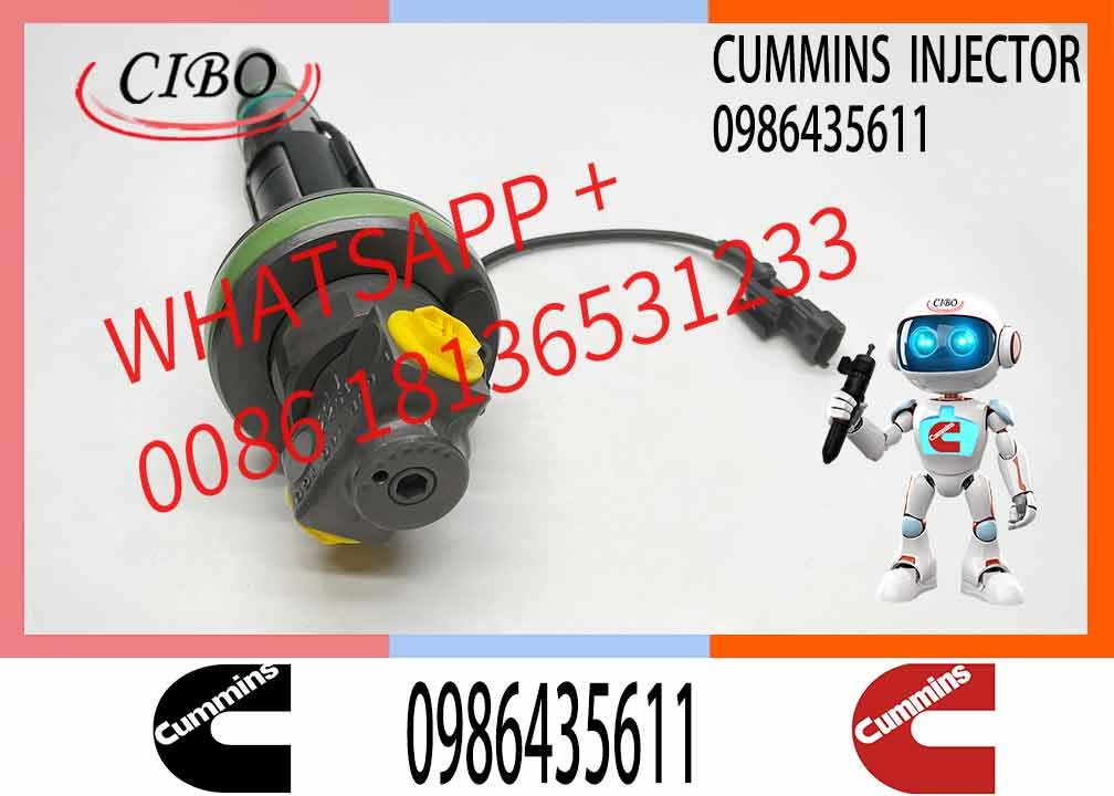 Engineering Machinery QSK19 Truck Engine System Accessories 0986435614 Diesel Fuel Injector