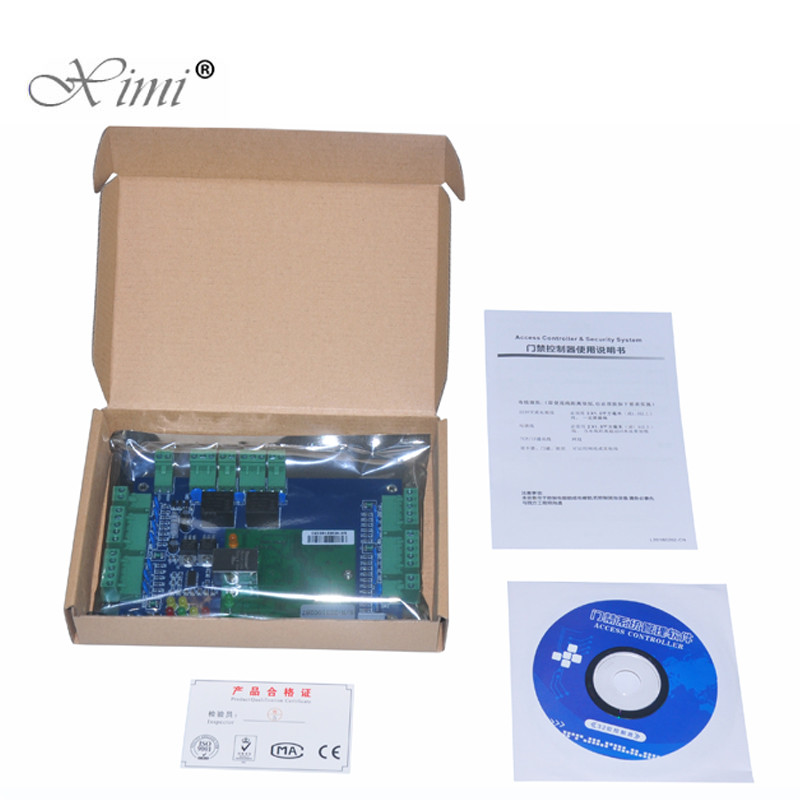 Two Doors Access Control Board TCP / IP RFID Card Access Control System