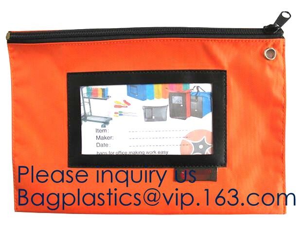 Locking Security Money Bag Cash Bank Deposit Bag with Two Keys Bank Security Deposit Bags Cash Bag With Locking bagease