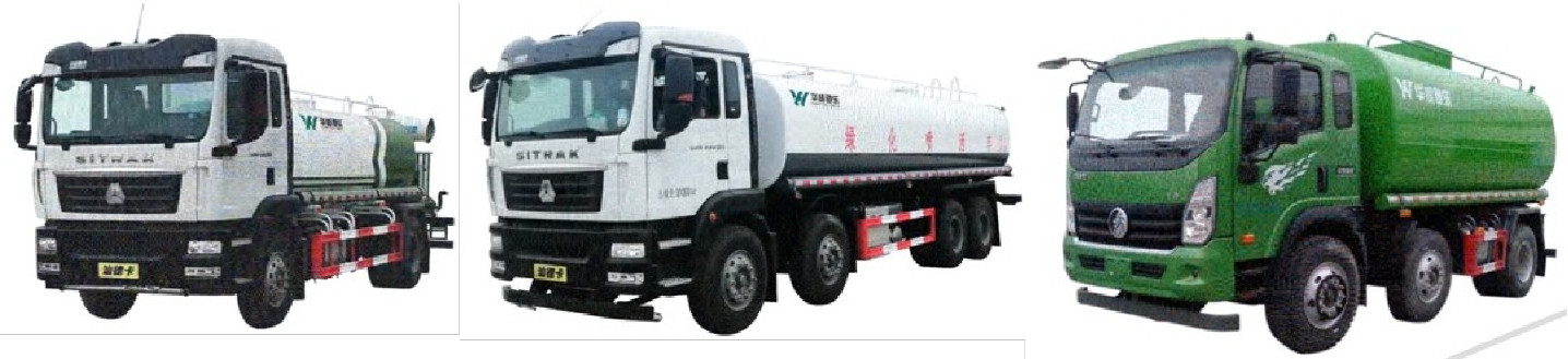 Special Purpose Vehicle Sprinkler Water Supply Truck Multi Functional Dust Suppression
