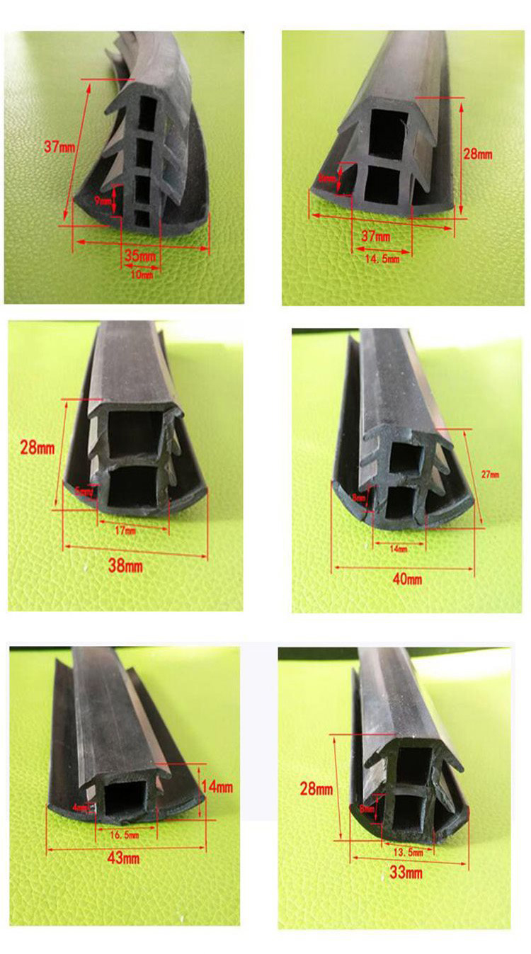 Cutting Processing Service T Shape Rubber Gasket Seal for UV Resistant Solar PV Panel