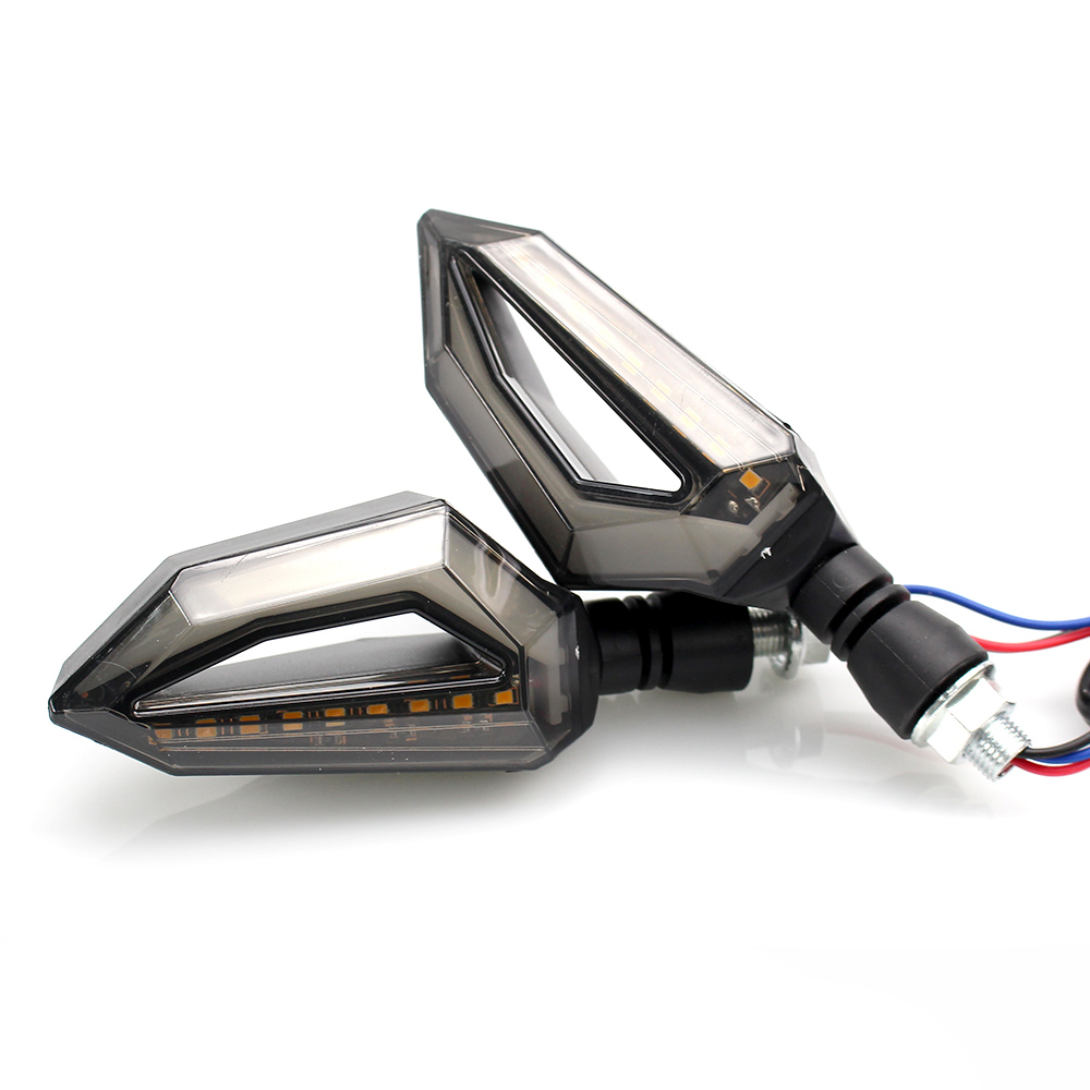 DC12V Yellow LED Water Flow Turn Signal Warning Light for YAYE Motorcycle 2385