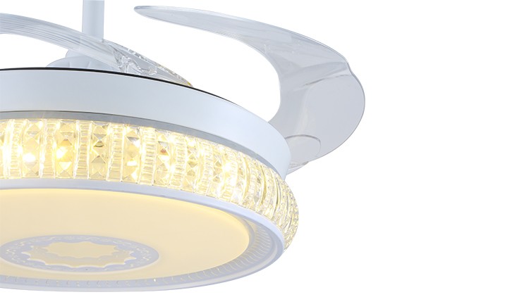 70Watt Modern Retractable Fan Ceiling Light