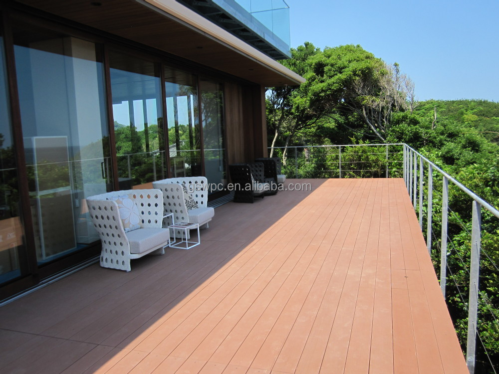 Outdoor Solid 140 X 25mm Wpc Diy Decking Anti Uv Composite Indoor Wpc Wall Panel