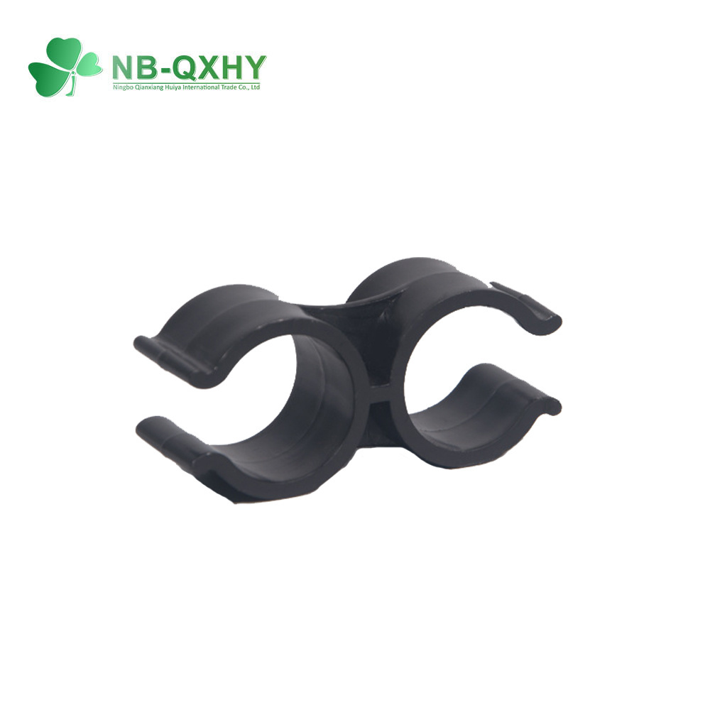 PVC/Plastic Double Tube Water Supply Pipe Fitting Clamp with Butterfly Type