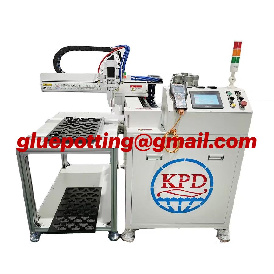 Epoxy PU Dispensing Machine 3D Sticker Epoxies Doming Machine High Efficiency Manufacturing Production Line