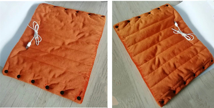 Polyester / Cotton Heated Office Chair Pad Removable and Washable