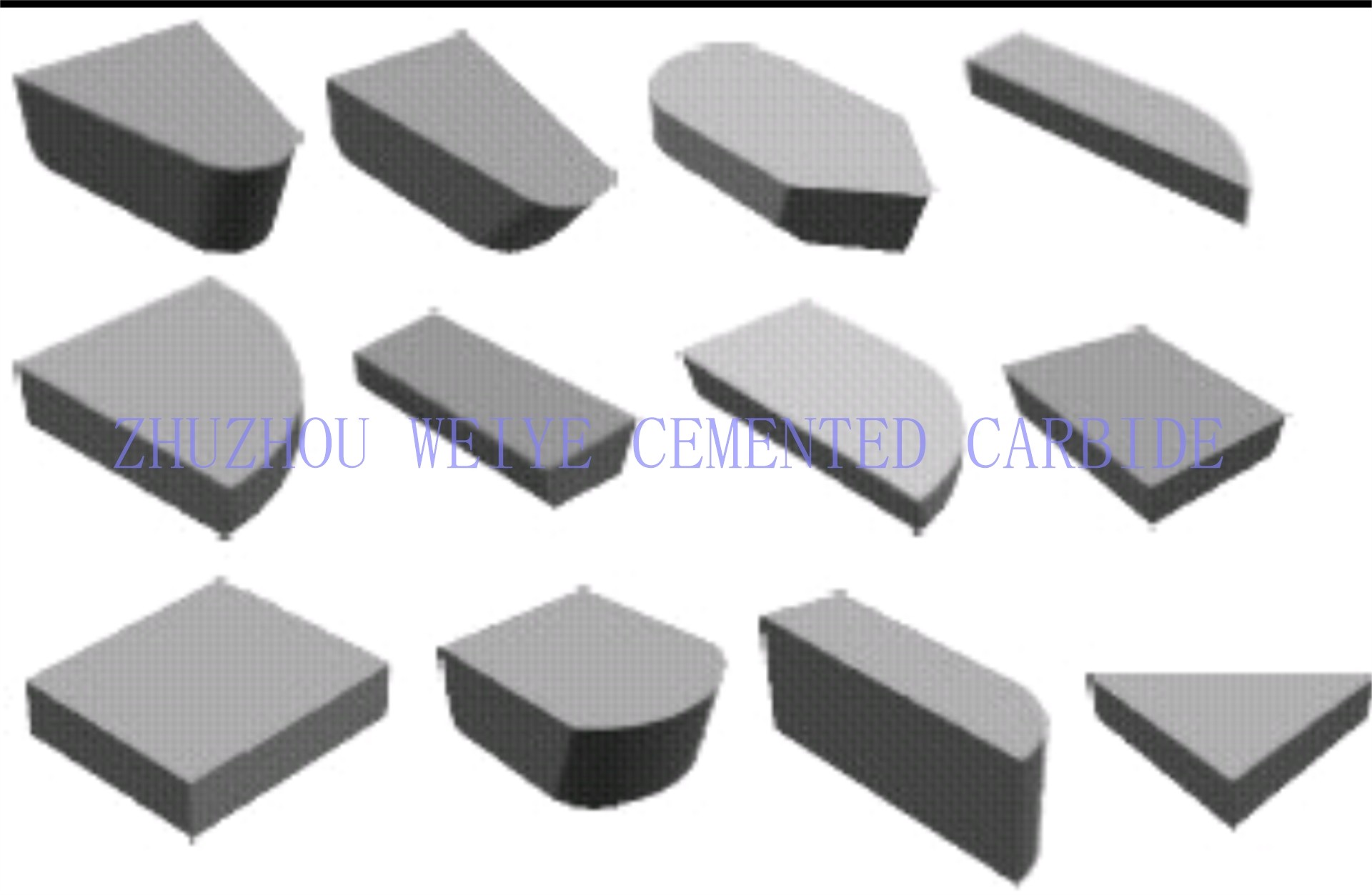 Wear Resistant K10 K20 Cemented Carbide Welding Inserts