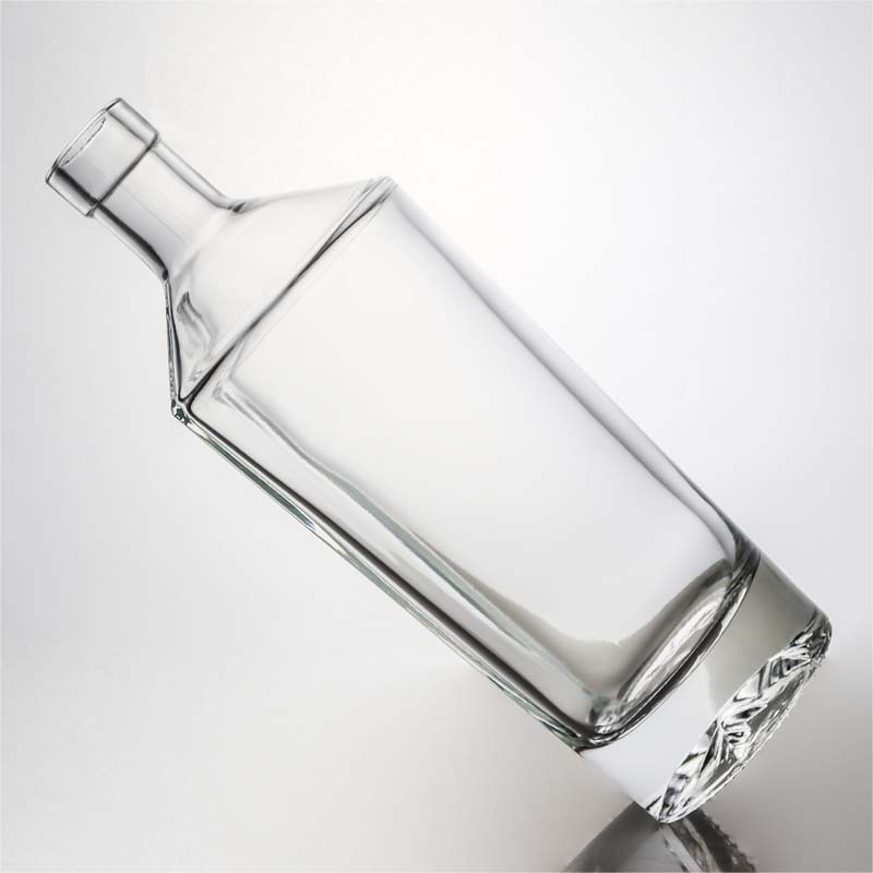 Glass Liquor Bottle for Whisky Gin Rum Vodka 500ml Capacity and Cork Stopper Included