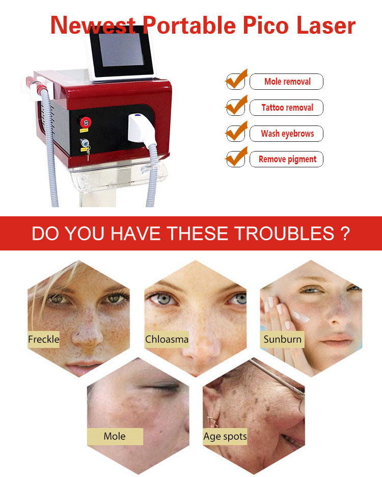 1064nm Laser Pigmentation Removal Machine , Yag Tattoo Removal Machine For Salon