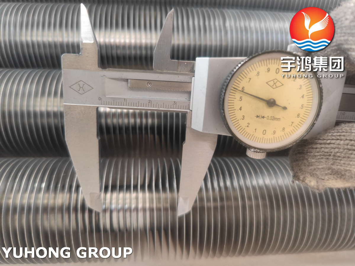 L Type Finned Pipe A179 Base Tube Aluminium A1060 A1100 For Air Cooler