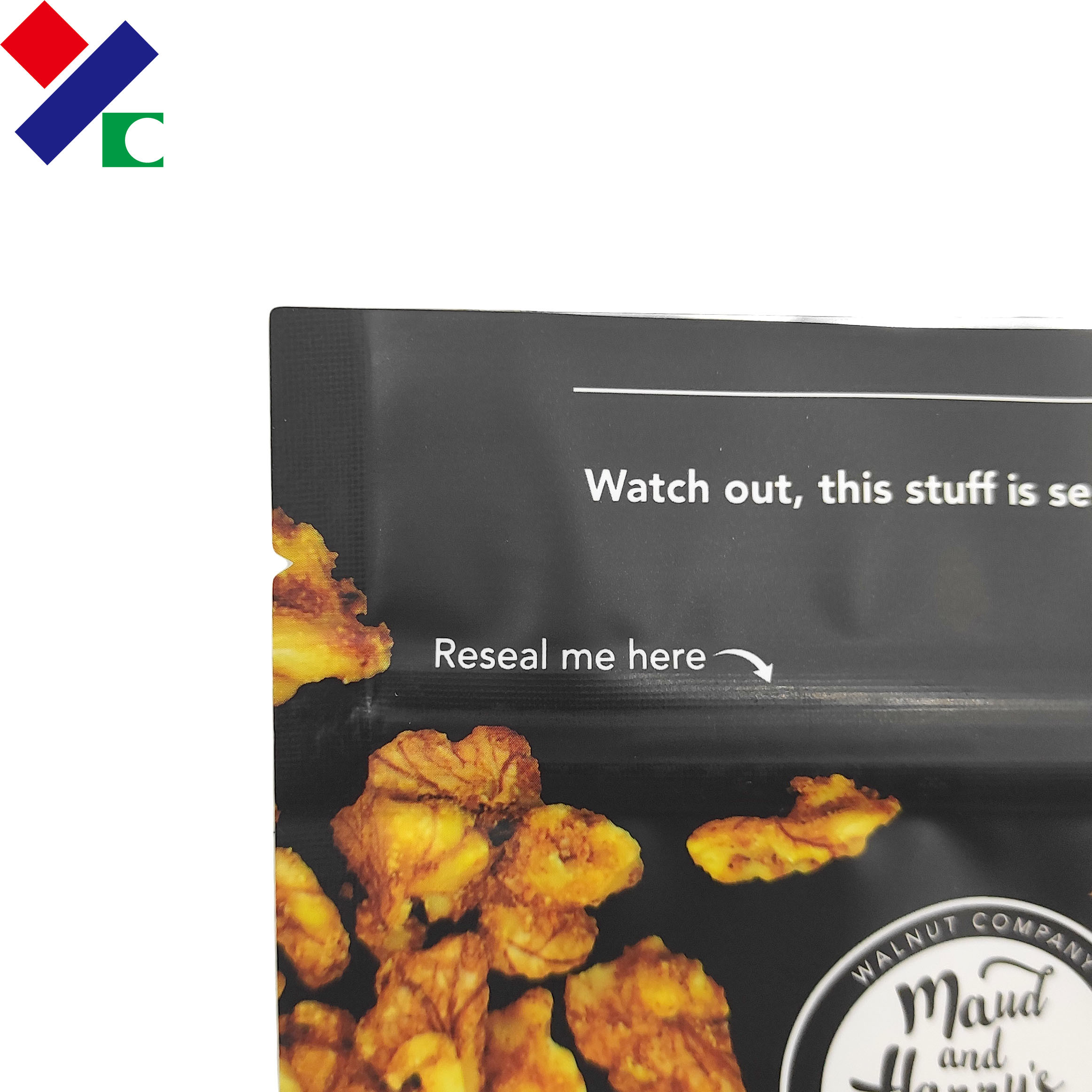 BRC Plastic Zipper Packaging Bags , Biodegradable Custom Printed Snack Bags