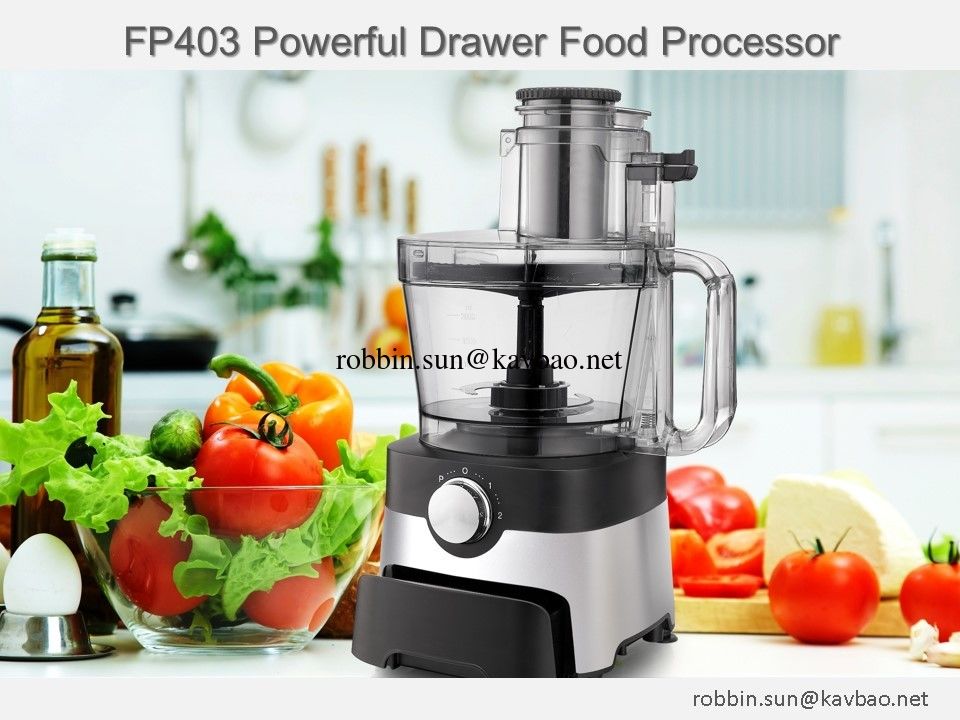 FP403 Multi Electric Food processor With Stainless Steel Blade and Blades Drawer