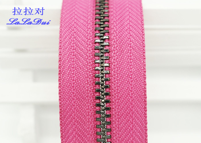 Highly Polished Jeans Metal Zipper Black Nickel Teeth For Fashion Lady Jeans And Dress