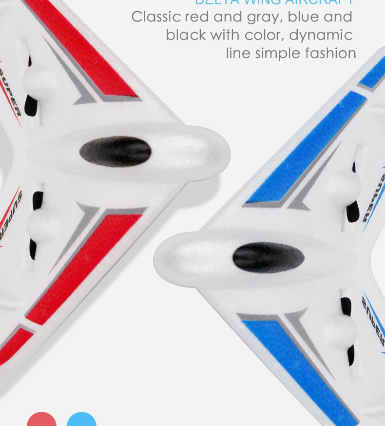 4K UHD Video Capture Resolution Durable Remote Control Airplane Toy Foam Fixed Wing Glider Airplane RC Aircraft Model