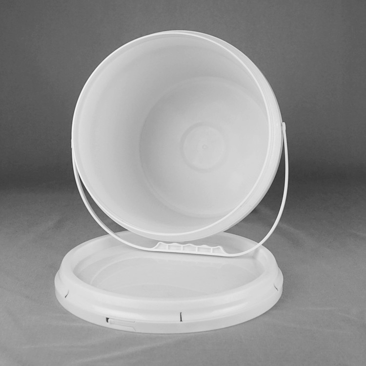 PP Material White Round 10 Ltr Paint Bucket 10L Pail With Lid