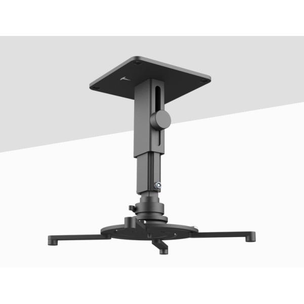 360 Degree Adjustable Projector Mount Aluminum Alloy Universal Projector Bracket Black