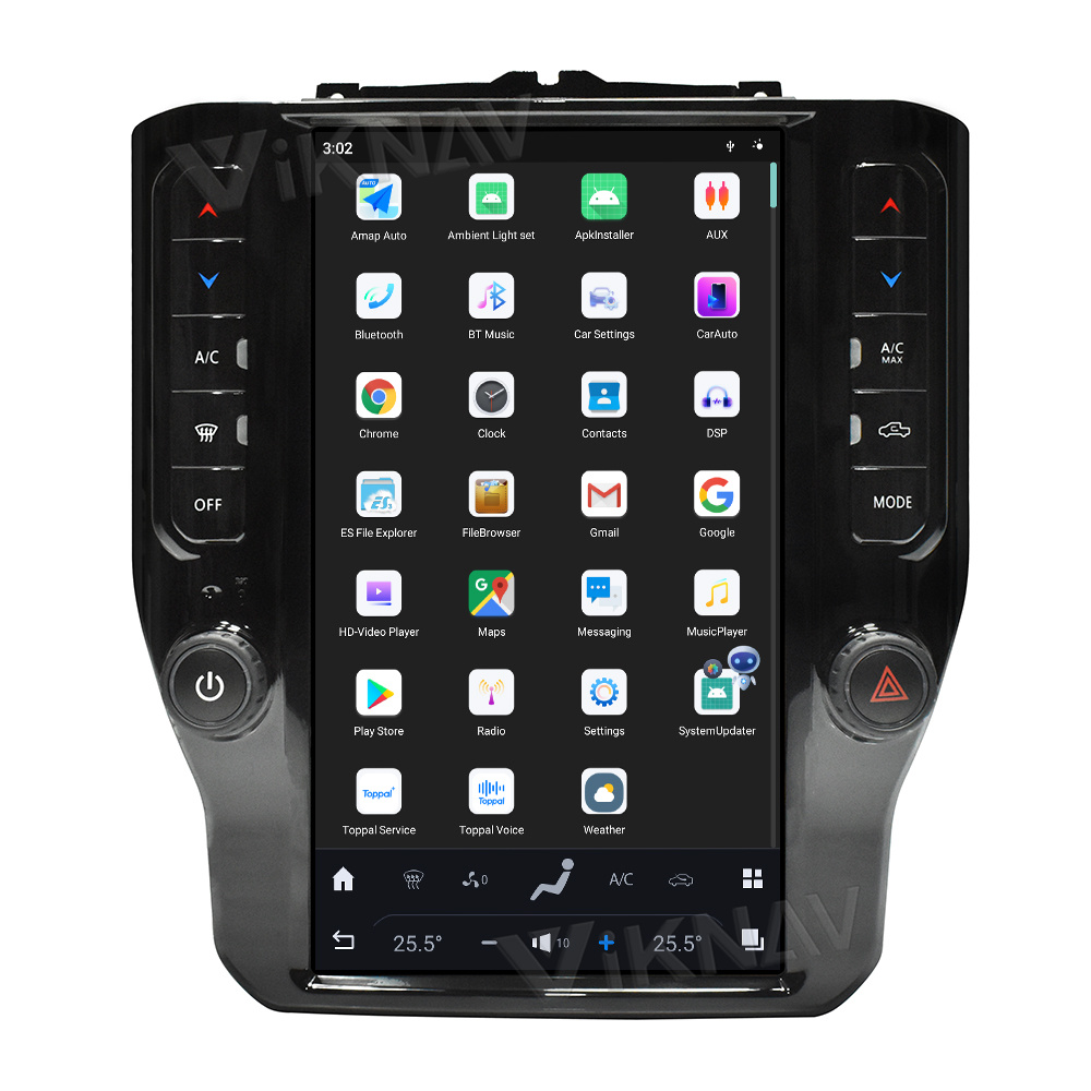 Viknav Car Radio For Dodge Ram (2020 2021 2022 2023) 11.8 Inch Android13 Auto Touch Screen GPS Head Unit Multimedia Play