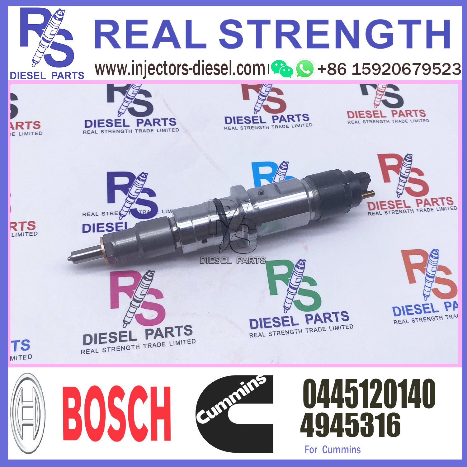 High Quality New Diesel Fuel Injector 4945316 0445120140 For VW Constellation/Volksbus