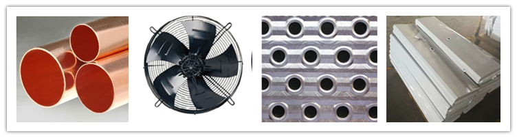 DD/DL/DJ Cold Room Refrigeration Equipment Evaporator Fin Spacing 4.5mm 6mm 9mm