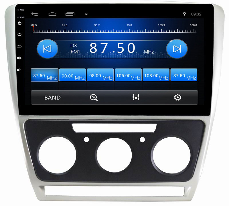 Ouchuangbo car radio dual zone android 8.1 for Skoda Octavia 2010-2013 manual with 2GB RAM 32GB ROM BT SWC USB