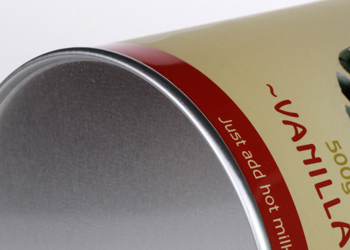 Food Grade Airtight Cardboard Paper Coffee Cans Easy Open Lid