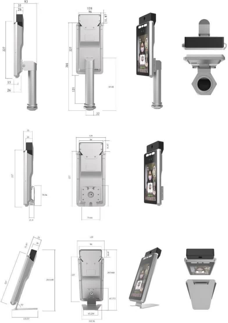 Thermal Access Control Camera AI Thermal Imagining Camera Thermal