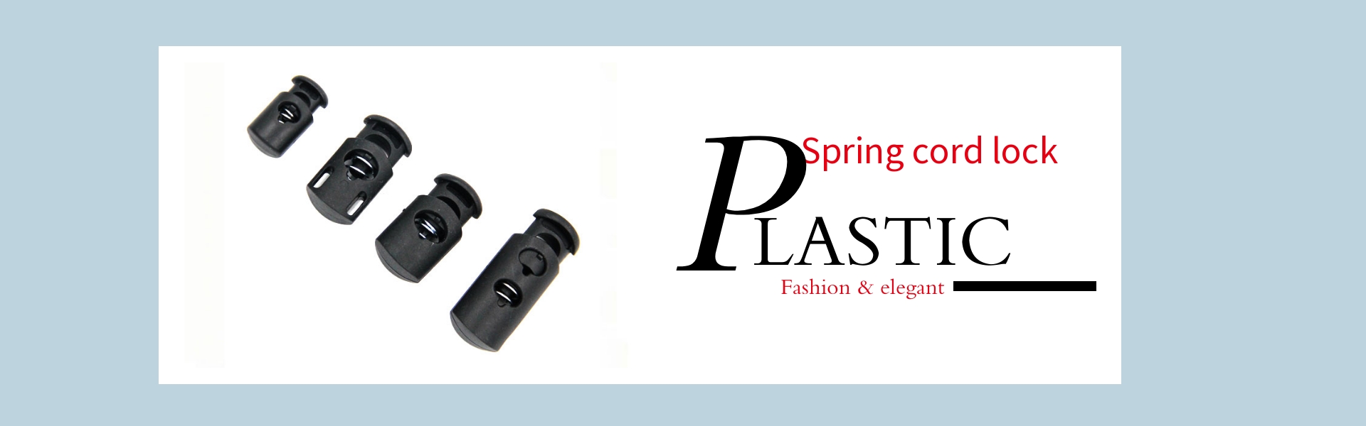 plastic spring cord lock