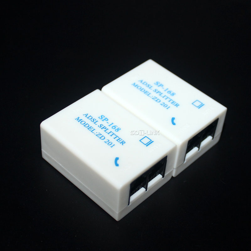 SP-168 ADSL RJ11 RJ45 Telephone Broadband Splitter 60 Watts Average Power 4.4MHz Bandwidth