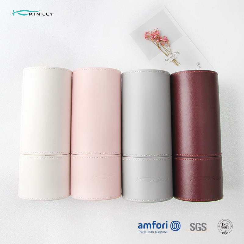 ISO9001 Custom Color OEM Tube Makeup Brush Bag