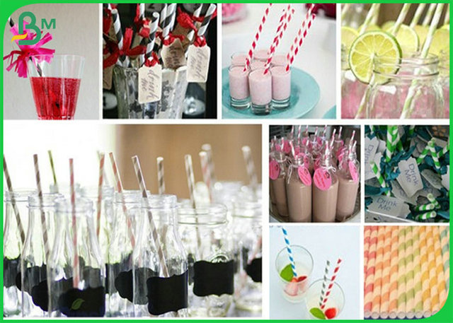 60gsm 120gsm 100mm - 450mm Food Grade White Kraft Paper For Paper Straws