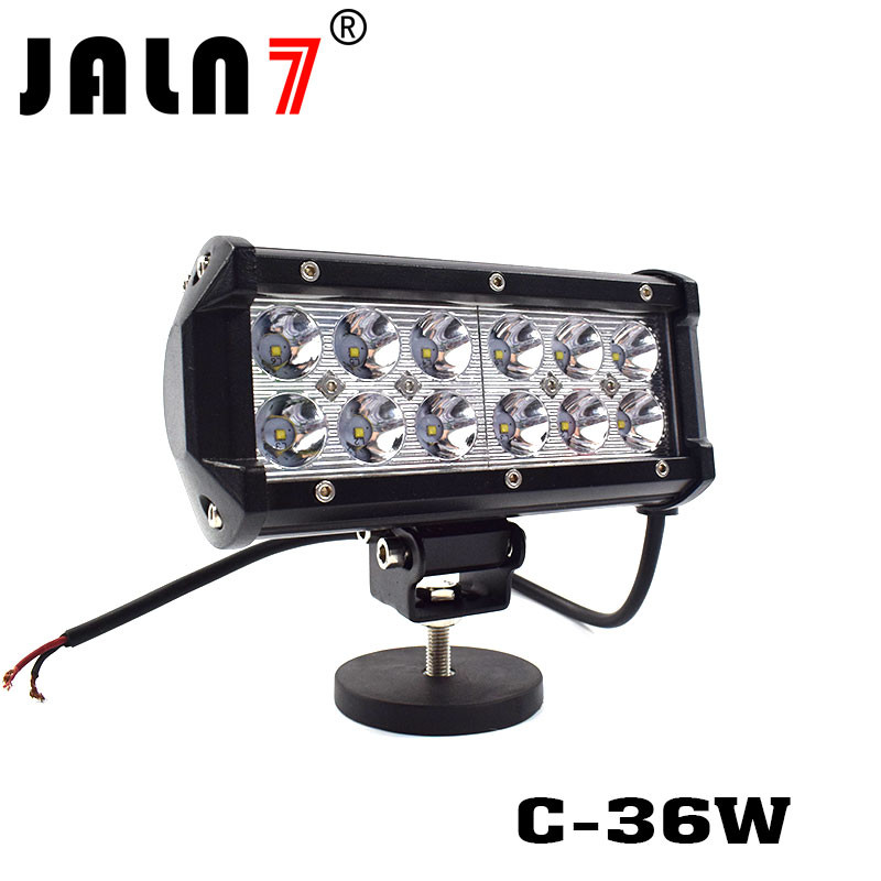 LED Light Bar JALN7 36W CREE Spot Flood Combo LED Driving Lamp Super Bright Off Road Lights LED Work Light Boat Jeep