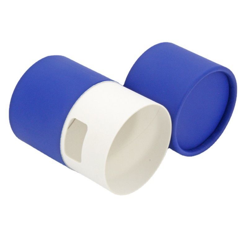 Hot Foil Silver Gold Stamping Bright Color Corrugated Paper Cardboard Candle Perfume Cosmetic Makeup Lipstick Custom Gift Packaging Round Tube Box