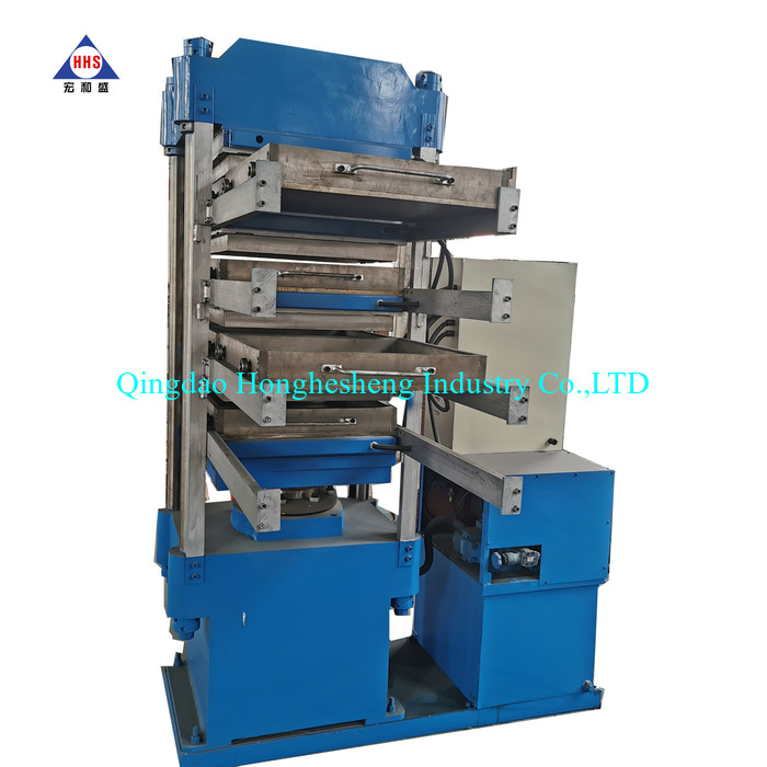 Gym Pressed Rubber Floor Tiles Making Machine Fully Automated 550X550