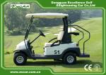 White Color 48V Battery Operated Golf Cart Small Size Two Seats