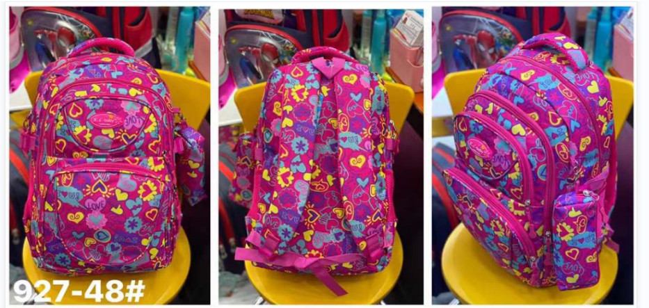 New Zipper Customized Travel Bag Pink Colorful Teenager School Backpack For Girls Ladies Fashion Back Pack